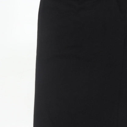 PrettyLittleThing Women Black UK 14 Long Stretch Pencil Skirt