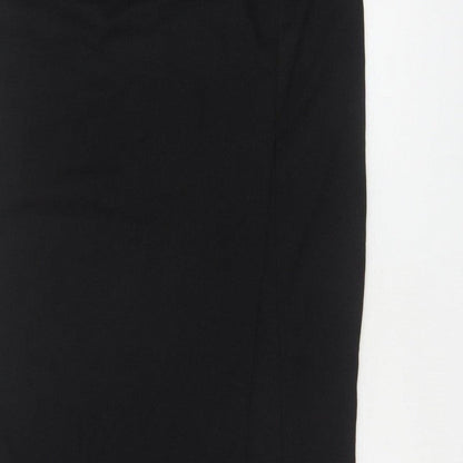 PrettyLittleThing Women Black UK 14 Long Stretch Pencil Skirt