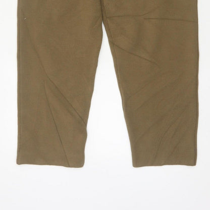 Topshop Women’s Brown Knit Jogger Trousers Size M Drawstring Pockets