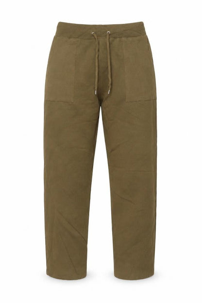 Topshop Women’s Brown Knit Jogger Trousers Size M Drawstring Pockets