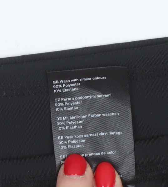 Weekday Women Black S Stretch Jersey Mini Pencil Skirt