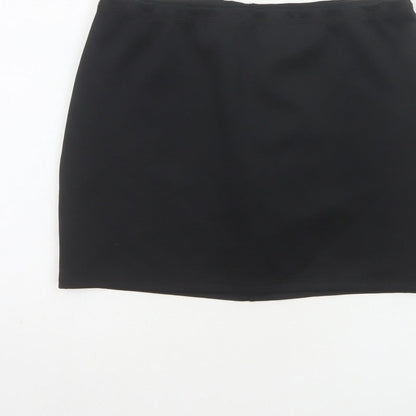 Weekday Women Black S Stretch Jersey Mini Pencil Skirt