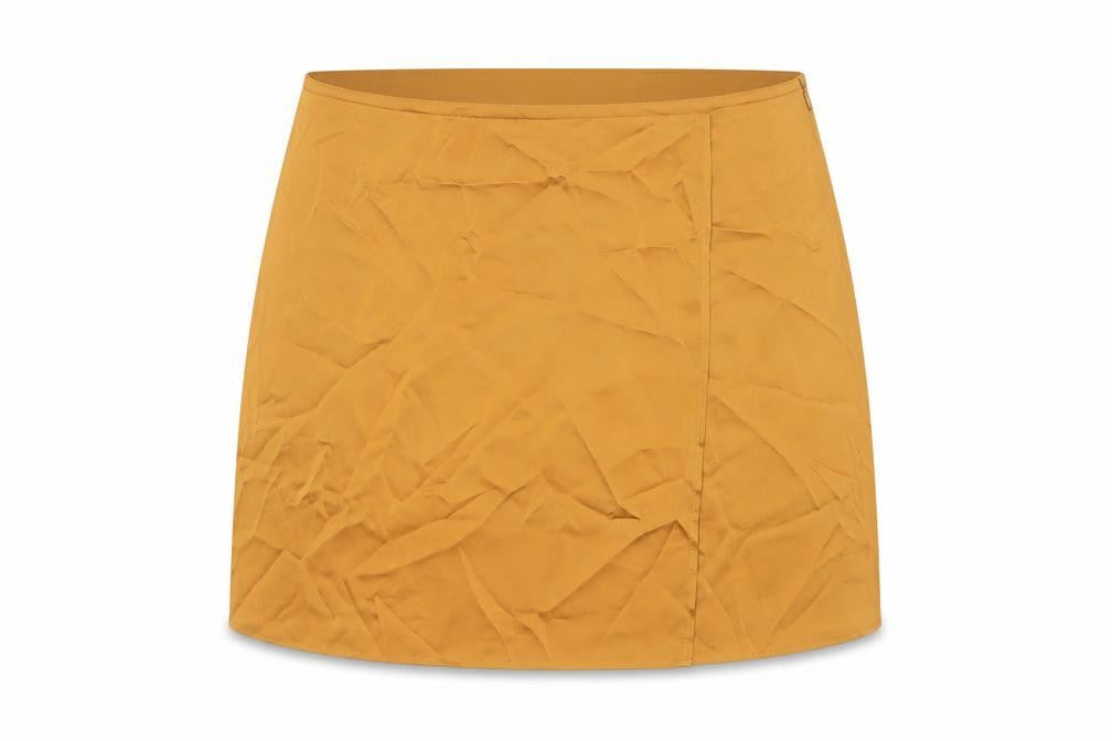 ASOS Design Women Orange UK 20 Wrap Mini Skirt High Rise