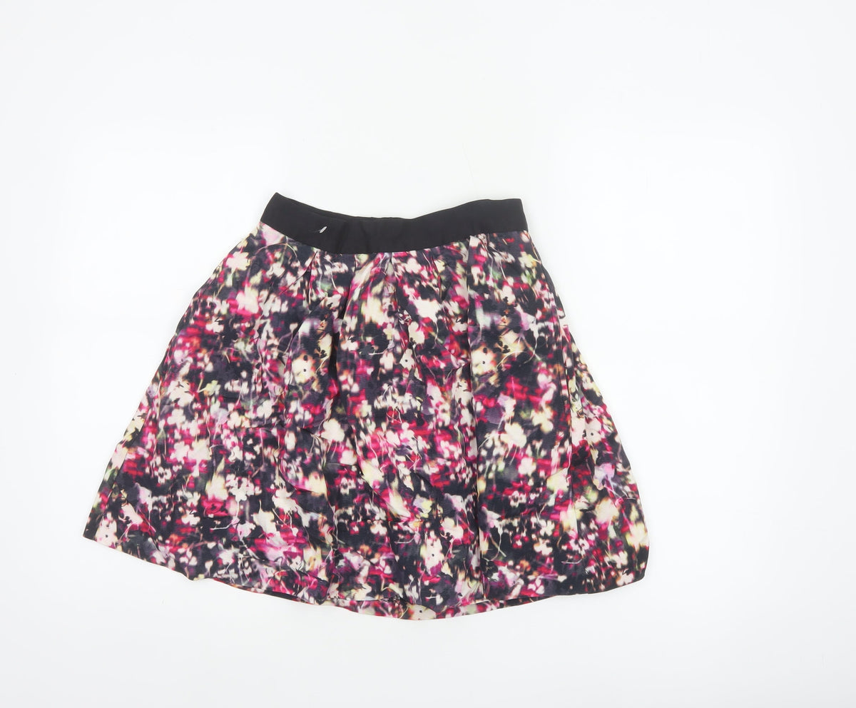 French Connection Women Multicoloured Floral Skater Skirt UK 8
