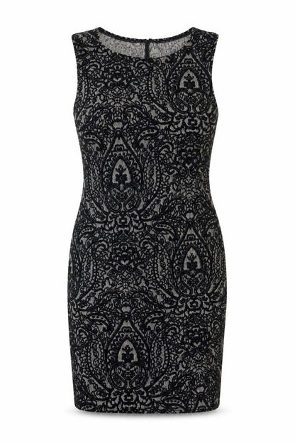 Clook Women’s Black Paisley Bodycon Sleeveless Dress UK 14