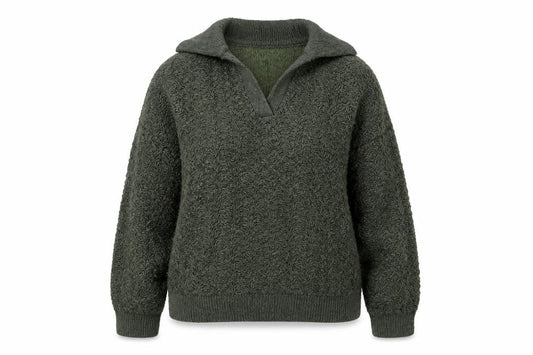 Marks & Spencer Women Green S Chunky Knit Cowl Neck Jumper
