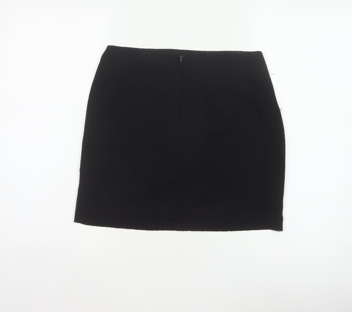 H&M Women Black UK 8 Straight Pencil Sequin Geometric Mini Skirt