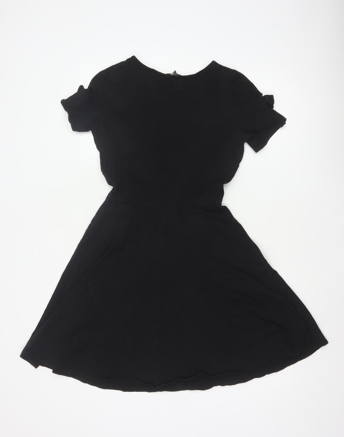 Dorothy Perkins Women Black UK 10 Fit & Flare Cold Shoulder Dress