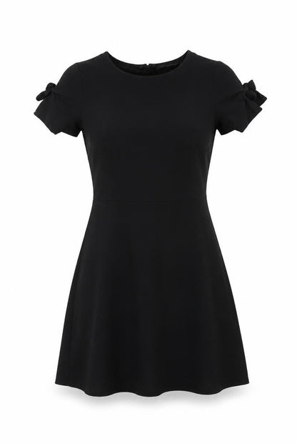 Dorothy Perkins Women Black UK 10 Fit & Flare Cold Shoulder Dress