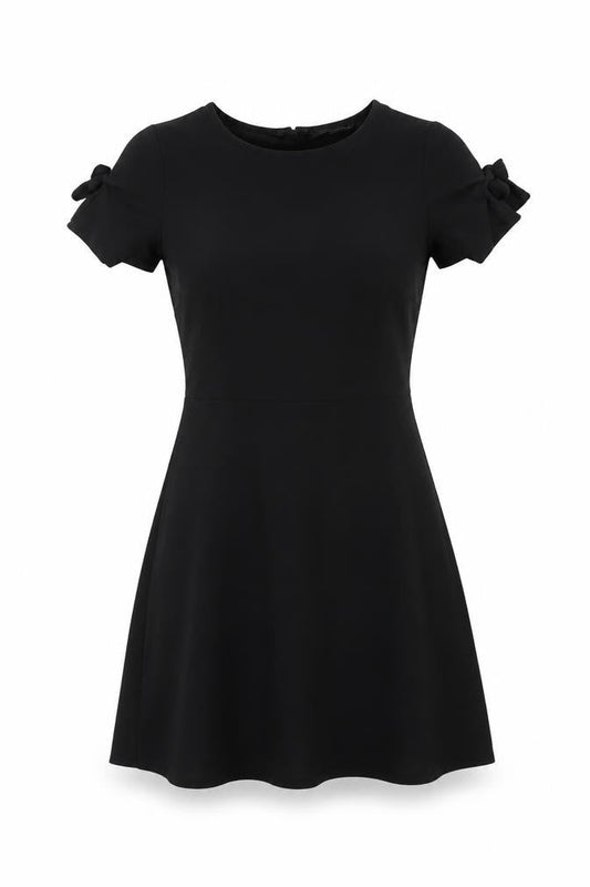 Dorothy Perkins Women Black UK 10 Fit & Flare Cold Shoulder Dress