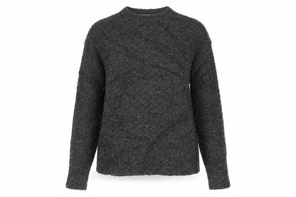 Marks and Spencer Women Grey S Chunky Knit V-Neck Jumper