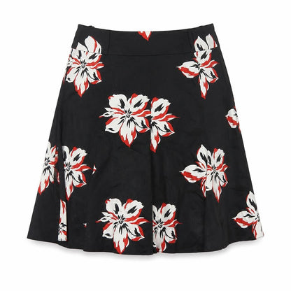 Collection Debenhams Women Black Floral A-Line Short Skirt Size 18