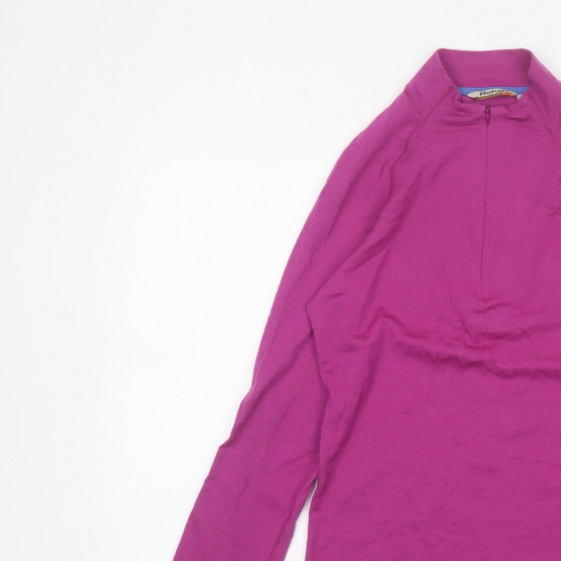 Rohan Women’s Purple UK 10 Merino 200 1/4 Zip Activewear Top
