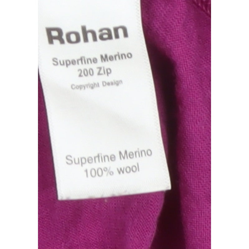 Rohan Women’s Purple UK 10 Merino 200 1/4 Zip Activewear Top