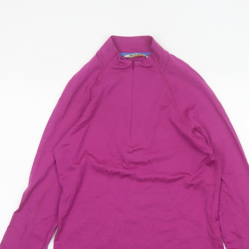 Rohan Women’s Purple UK 10 Merino 200 1/4 Zip Activewear Top