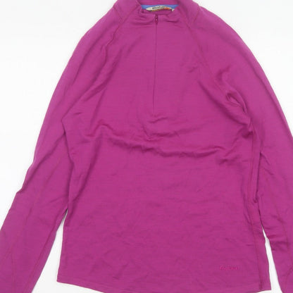 Rohan Women’s Purple UK 10 Merino 200 1/4 Zip Activewear Top