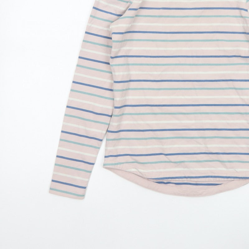 Fat Face Women’s Multicoloured Stripe UK 8 Classic Long Sleeve T-Shirt