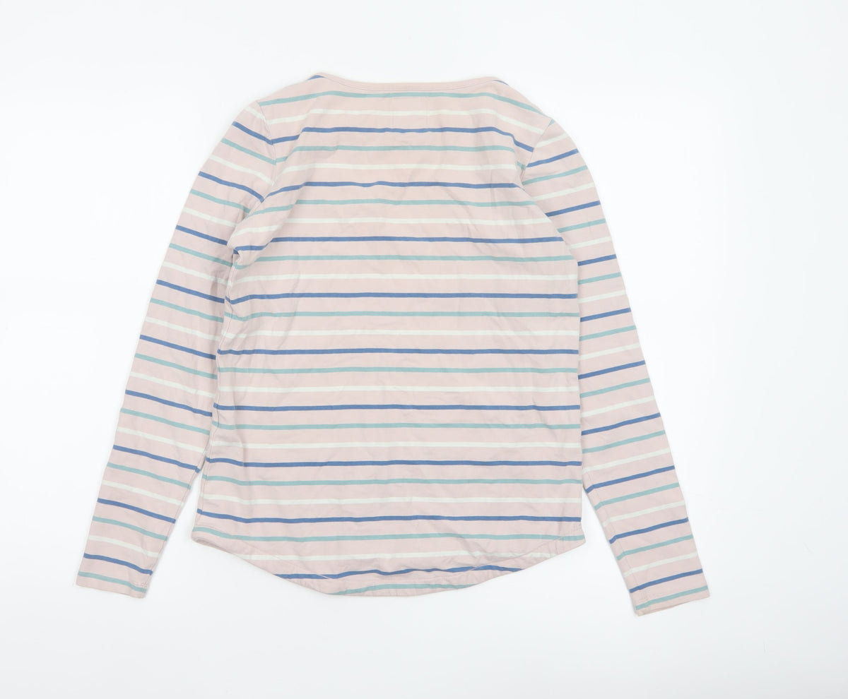 Fat Face Women’s Multicoloured Stripe UK 8 Classic Long Sleeve T-Shirt