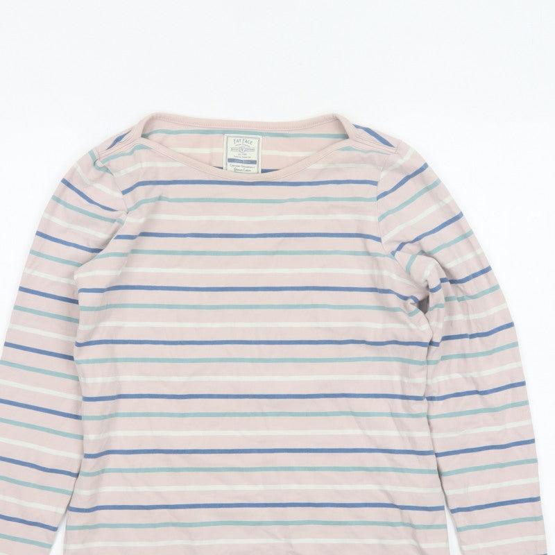 Fat Face Women’s Multicoloured Stripe UK 8 Classic Long Sleeve T-Shirt