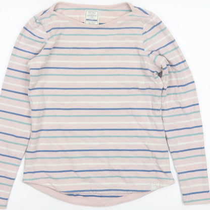 Fat Face Women’s Multicoloured Stripe UK 8 Classic Long Sleeve T-Shirt