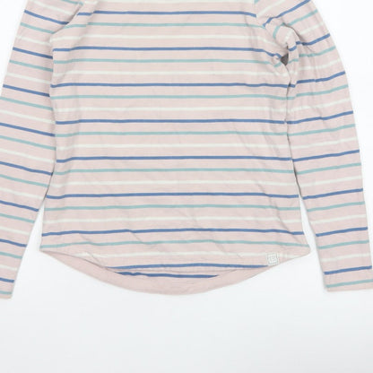 Fat Face Women’s Multicoloured Stripe UK 8 Classic Long Sleeve T-Shirt