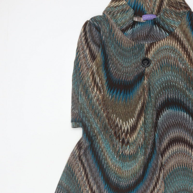 Autonomy Women Multicoloured UK 18 Geometric Jacket Dress 3/4 Sleeve