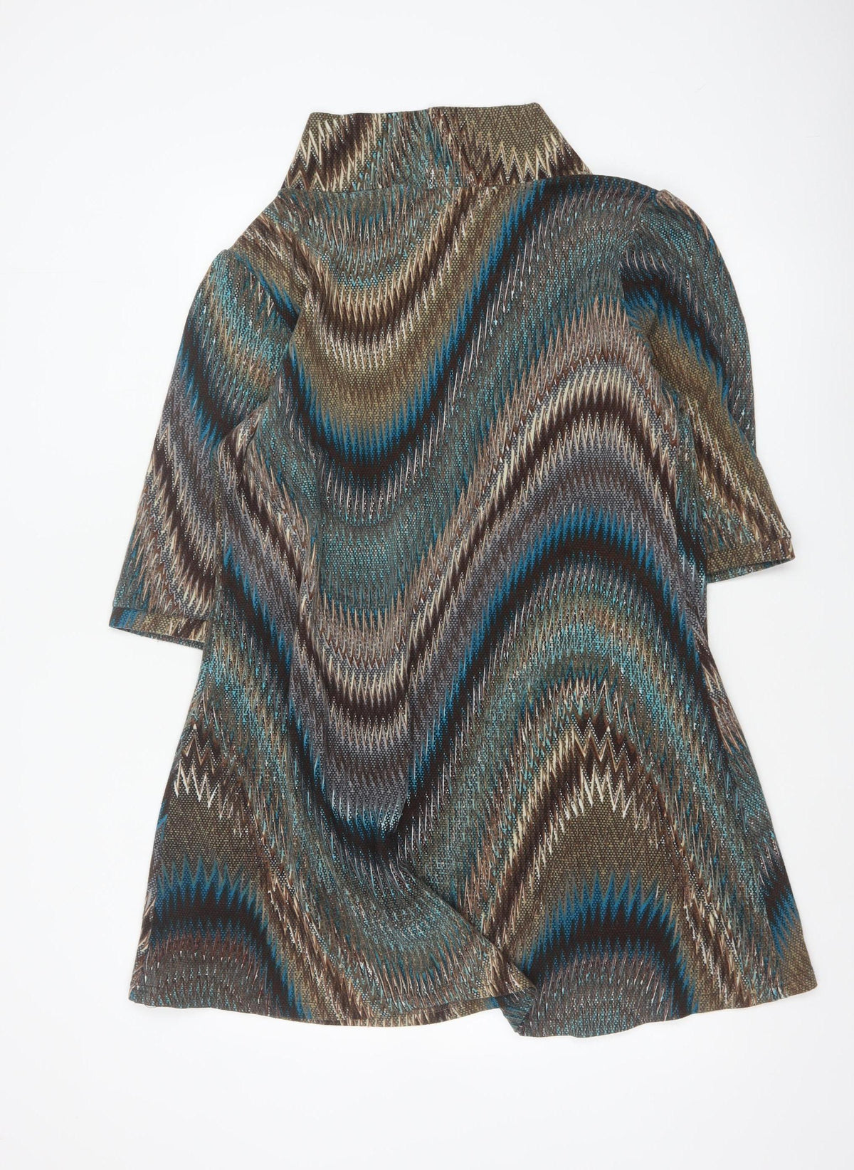 Autonomy Women Multicoloured UK 18 Geometric Jacket Dress 3/4 Sleeve