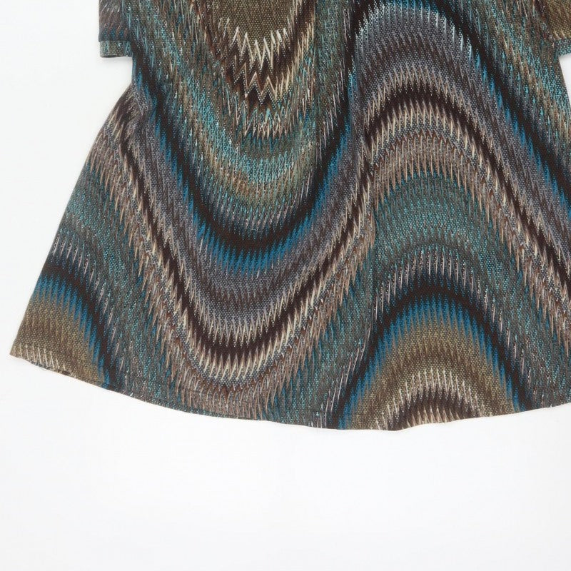 Autonomy Women Multicoloured UK 18 Geometric Jacket Dress 3/4 Sleeve