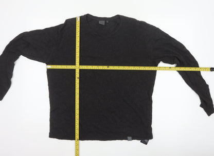 Calvin Klein Men’s Black M Knit Crew Neck Long Sleeve Jumper