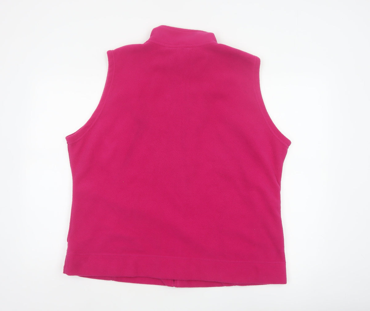 EWM Women Pink Size 22 Fleece Full Zip Sleeveless Waistcoat