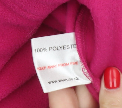 EWM Women Pink Size 22 Fleece Full Zip Sleeveless Waistcoat