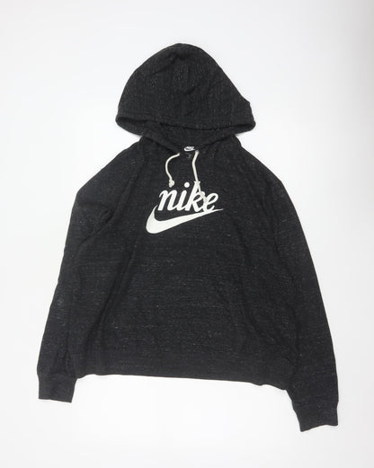 Nike Women’s Black UK 20 Plus Pullover Logo Fleece Hoodie