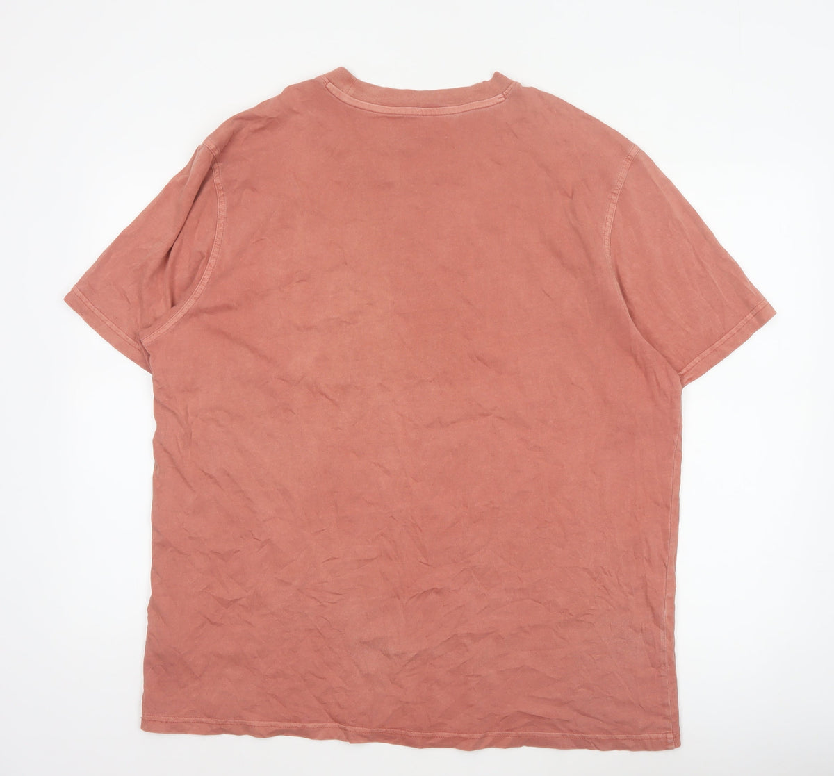 Timberland Men’s Pink XL Organic Cotton Pocket Crew Neck T-Shirt
