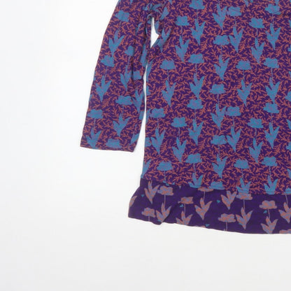 White Stuff Women’s Multicoloured Size 10 Floral Viscose Tunic Blouse