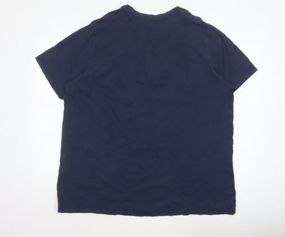 Levi's Men Blue 2XL Logo Graphic Print Crew Neck T-Shirt