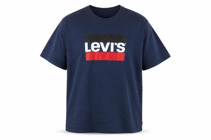 Levi's Men Blue 2XL Logo Graphic Print Crew Neck T-Shirt