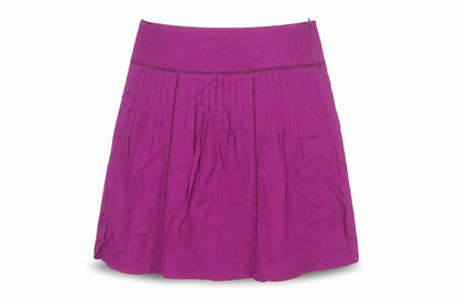 Marks & Spencer Women Purple UK 12 A-Line Knee Length Lined Skirt
