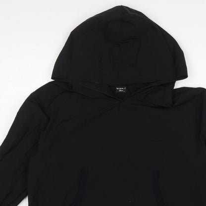 by o la la Glam Women’s Black L Hooded Anorak Jacket Kangaroo Pocket