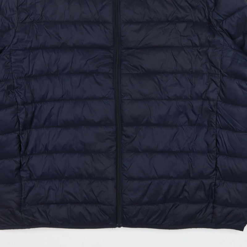 TU Men's Blue 2XL Puffer Jacket Quilted Full Zip Polyamide