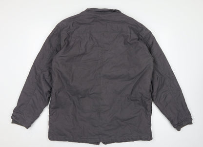 Dickies Men's Grey L Basic Hooded Cotton Workwear Jacket Lined
