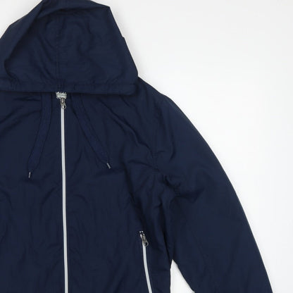 Cedarwood State Men’s Blue Medium Hooded Bomber Jacket Full Zip
