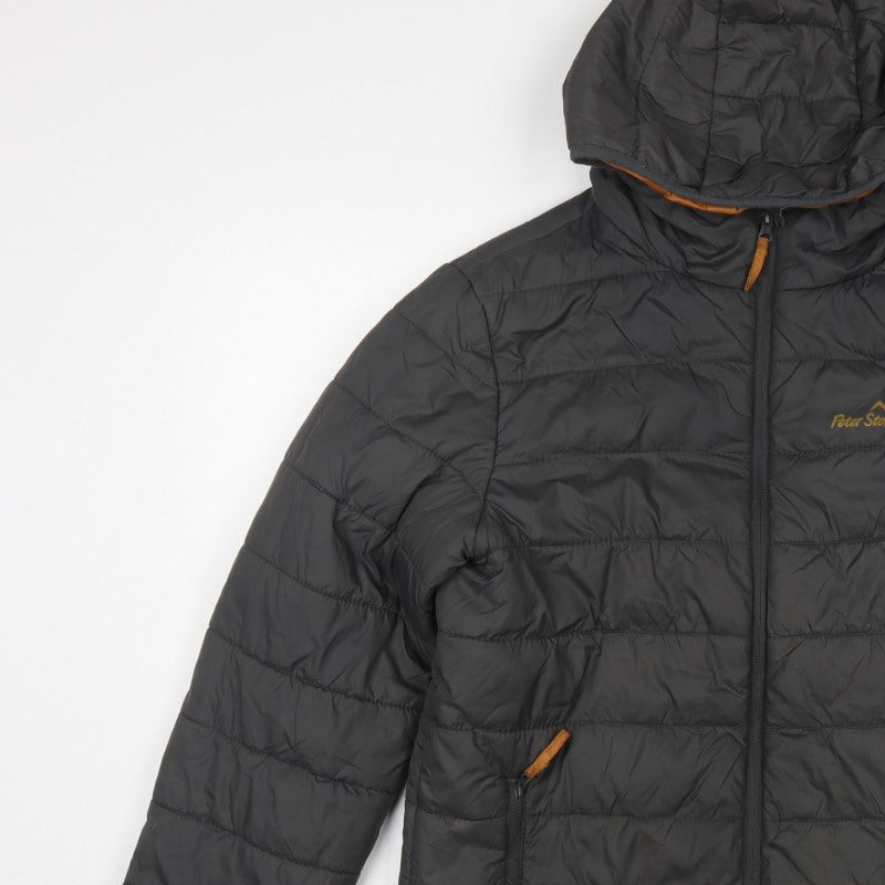 Peter Storm Men Black S Puffer Jacket Hooded Quilted Outdoor