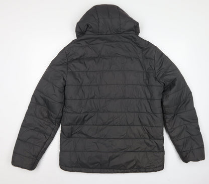 Peter Storm Men Black S Puffer Jacket Hooded Quilted Outdoor