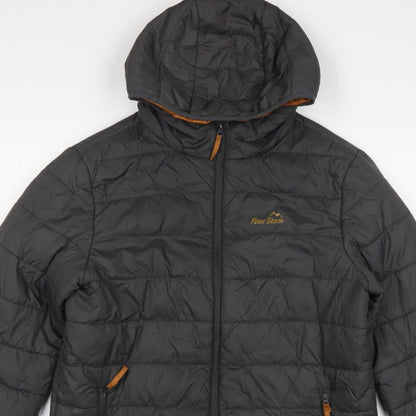 Peter Storm Men Black S Puffer Jacket Hooded Quilted Outdoor