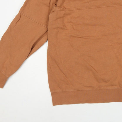 Topman Men’s Brown L Crew Neck Pocket Pullover Sweatshirt