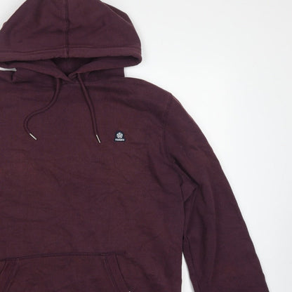 TOG24 Men’s Brown 2XL Pullover Hoodie Logo Pocket Cotton Blend