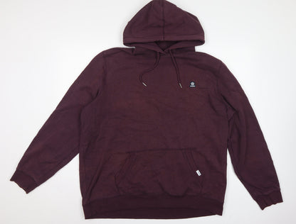 TOG24 Men’s Brown 2XL Pullover Hoodie Logo Pocket Cotton Blend