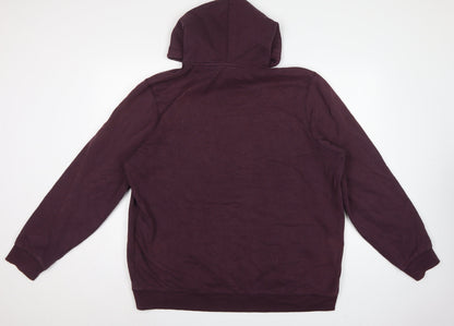 TOG24 Men’s Brown 2XL Pullover Hoodie Logo Pocket Cotton Blend