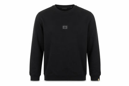 Rare Rabbit Women’s Black S Pullover Crew Neck Logo Sweatshirt