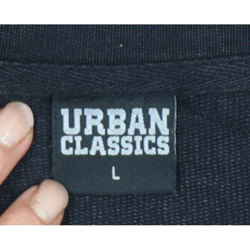 Urban Classics Men’s Black L Biker Jacket Cotton Zip Pockets